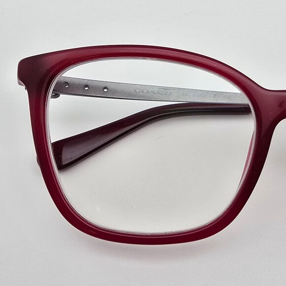 Coach HC6113 5503 Aubergine Gunmetal Cat Eye Eyeglasses Frame w/ Case 53-18-140 - Picture 14 of 16